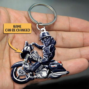 Personalized Motorbike Acrylic Keychain