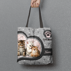 Personalized Cat All Over Tote Bag