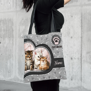 Personalized Cat All Over Tote Bag
