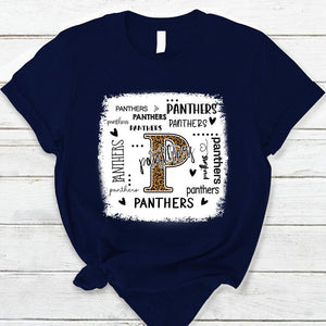 Panthers Leopard Teacher T-Shirt