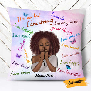 Personalized I Am BWA Pillow OB289 30O58
