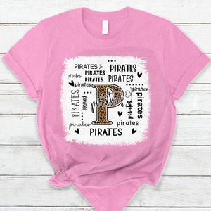 Pirates Leopard Teacher T-Shirt