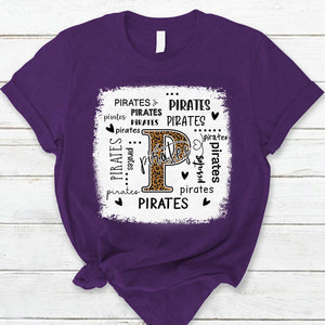 Pirates Leopard Teacher T-Shirt