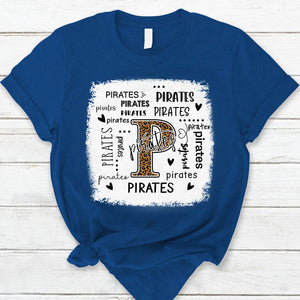 Pirates Leopard Teacher T-Shirt