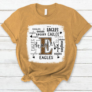 Eagles Leopard Teacher T-Shirt