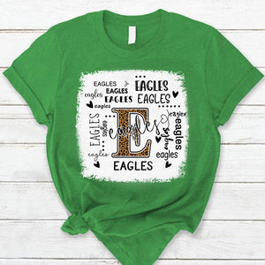 Eagles Leopard Teacher T-Shirt
