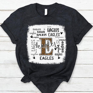 Eagles Leopard Teacher T-Shirt