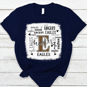 Eagles Leopard Teacher T-Shirt