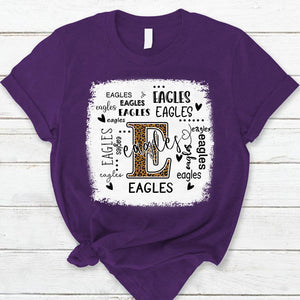 Eagles Leopard Teacher T-Shirt