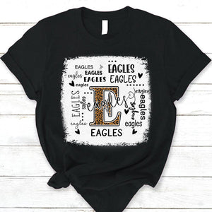Eagles Leopard Teacher T-Shirt