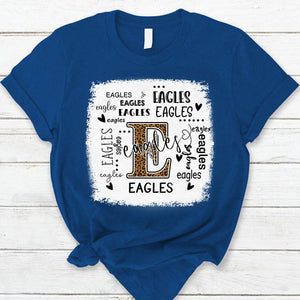 Eagles Leopard Teacher T-Shirt