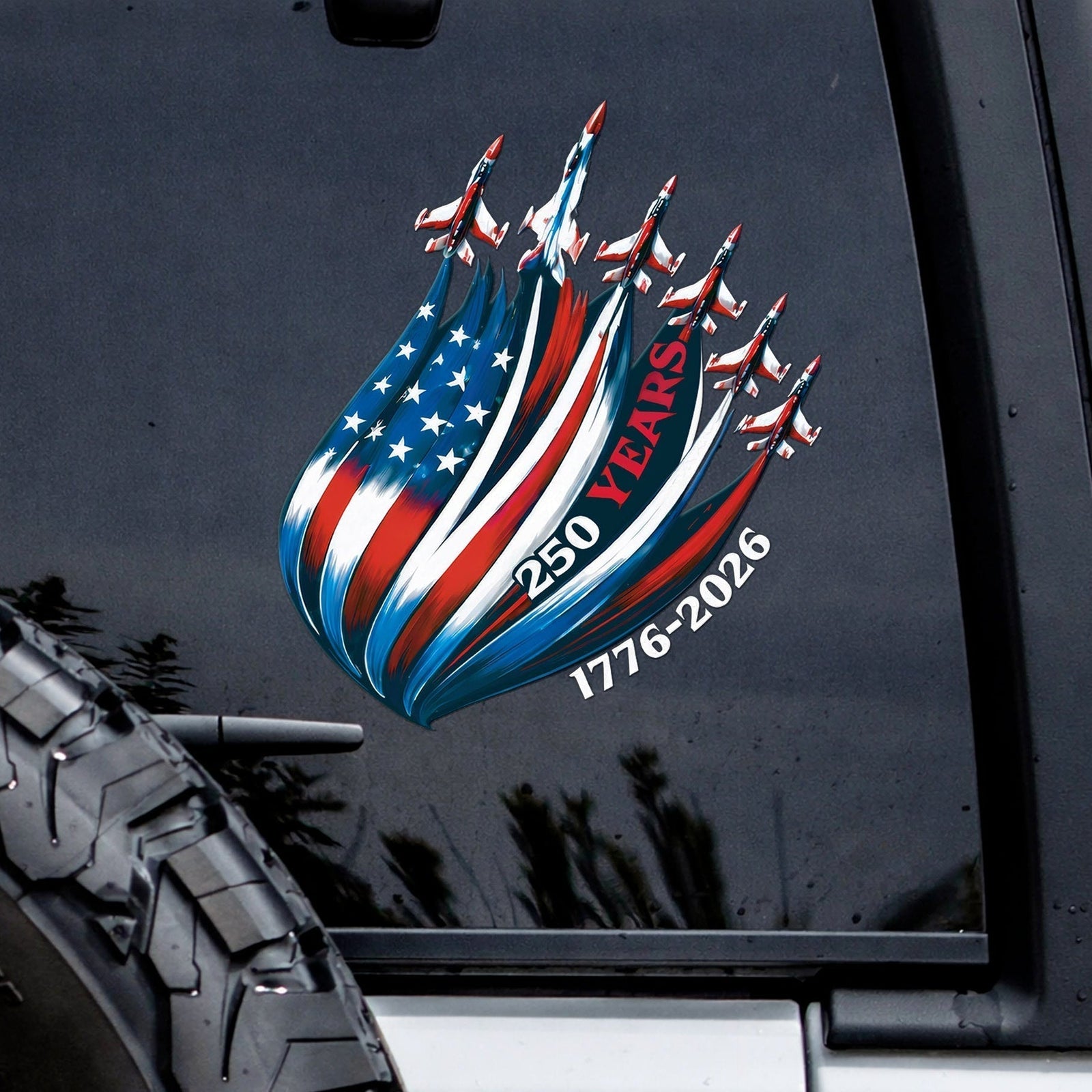 America 250th Anniversary Car Decal (1776¨C2026)
