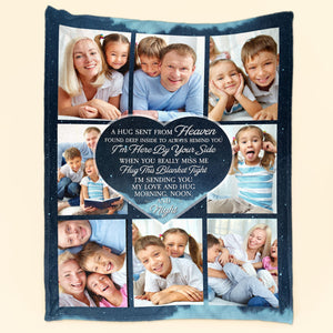 Hugs From Heaven - Personalized Photo Blanket