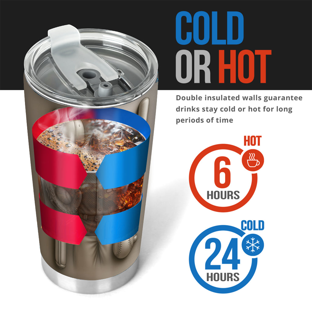Baseball Is More Than A Game - Personalized Baseball Tumbler