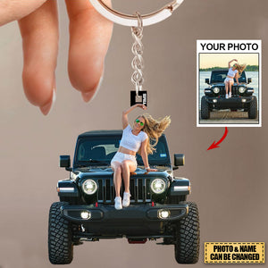 Personalized Off-Road Acrylic Keychain-Gift For Off-Road Lovers- Custom Your Photo