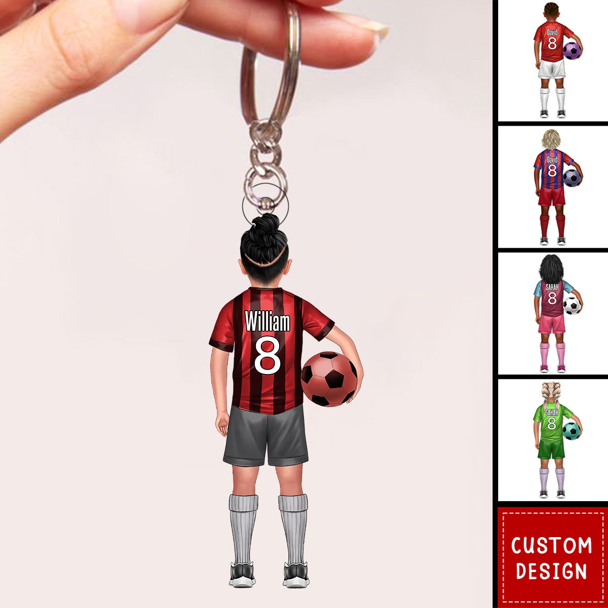 Football Little Kids - Personalized Acrylic Keychain