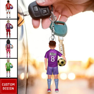 Football Little Kids - Personalized Acrylic Keychain