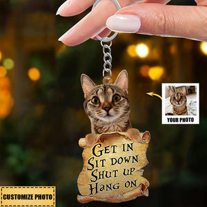 Pet Get In Personalized Keychain Gift - Gift For Pet Lovers