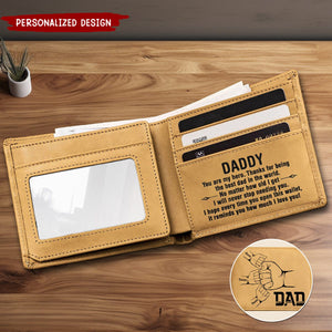 Dad The Man The Myth The Legend - Personalized Leather Wallet