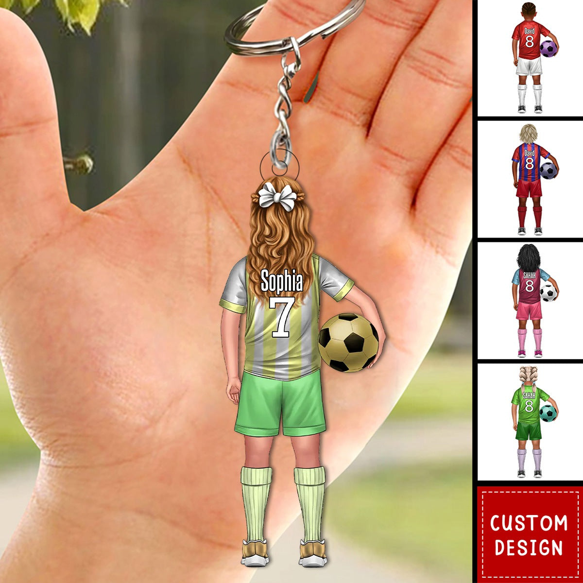 Football Little Kids - Personalized Acrylic Keychain