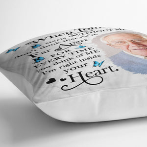 Custom Photo When Tomorrow Starts Without Me - Memorial Gift For Family, Friends - Personalized Pillow