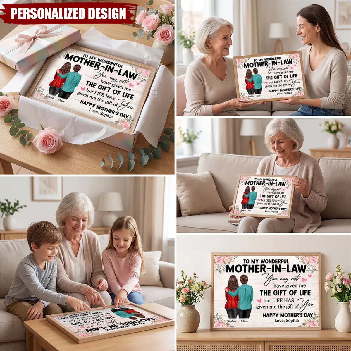 To My Mother-In-Law Happy Mother's Day-Personalized Poster