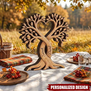 Personalized Couple Wooden Plaque-Wedding Anniversary Gift