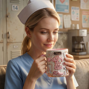 Personalized Nurse Themed Mug  - Gift For Nurses & Healthcare Workers