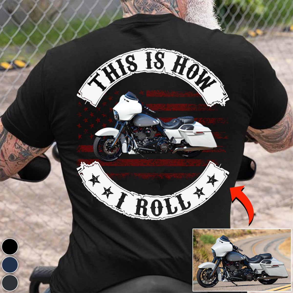 This Is How I Roll-Personalized Upload Vehicle Photo T-shirt
