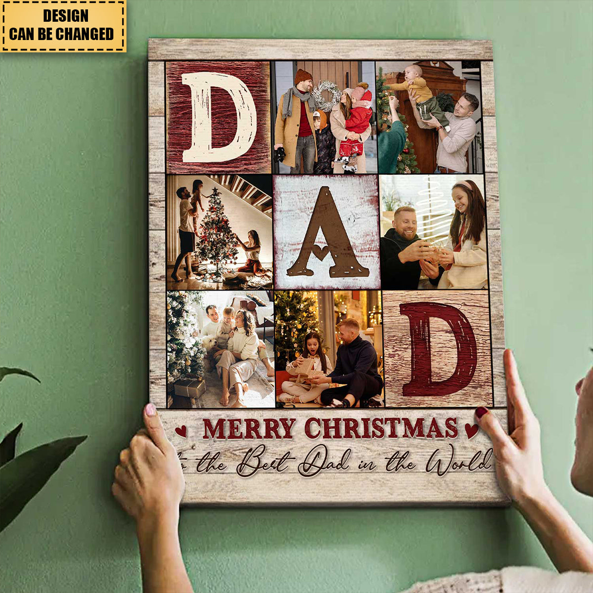 2024 Happy Father's Day-Upload Photo Collage Personalized Poster- Gifts For Dad-Birthday Gift Idea