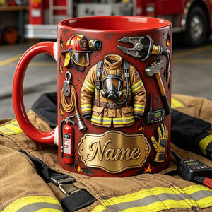 Personalized Firefighter Mug