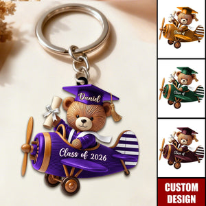 Class of Graduate Airplane Keychain - Gift For Graduates