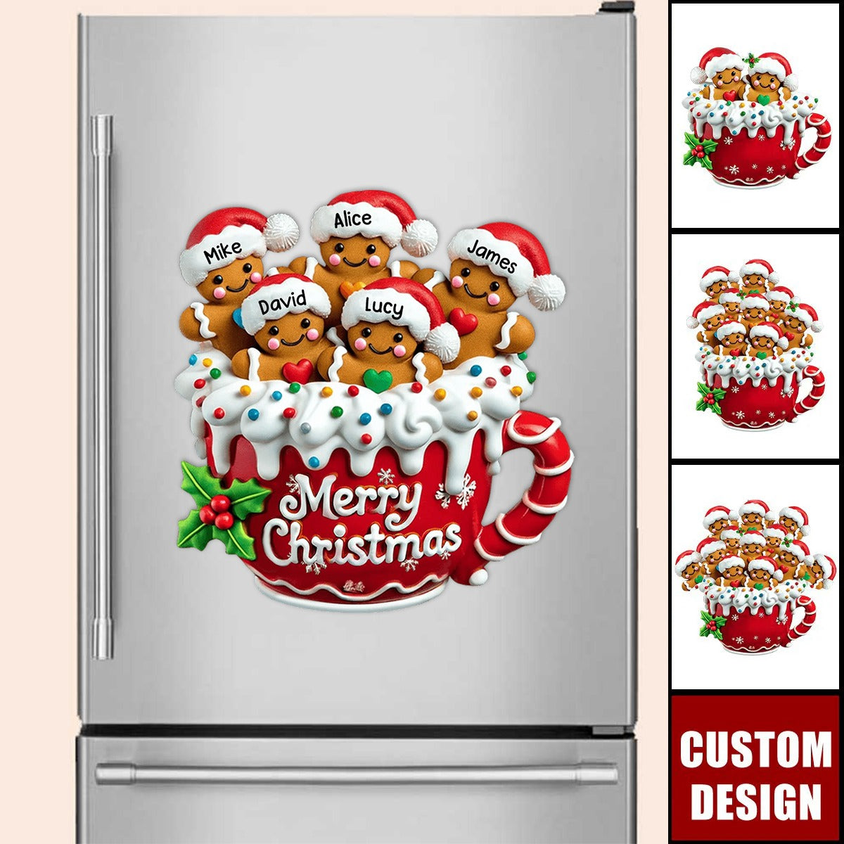 Merry Christmas - Personalized Decal/Sticker, Gift For Family - 2025 New Release