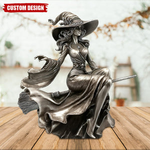 Graceful Witch - Personalized Witch Custom Shaped Acrylic Plaque