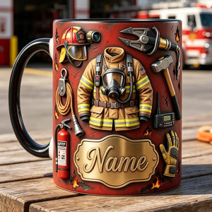 Personalized Firefighter Mug