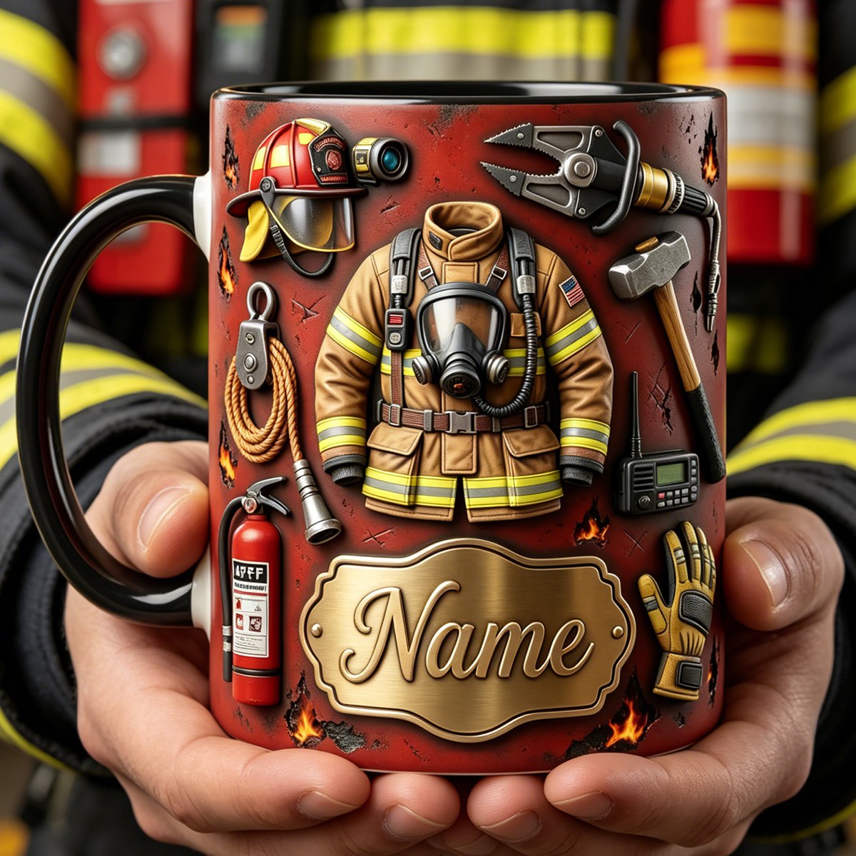 Personalized Firefighter Mug