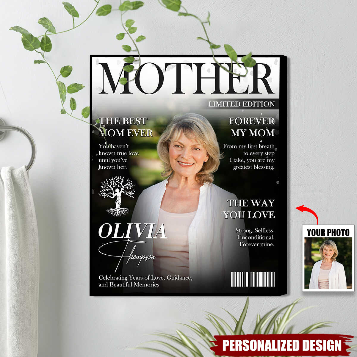 Personalized Mother Magazine Poster-Mother Appreciation Gift