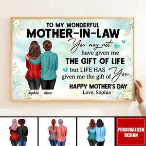 To My Mother-In-Law Happy Mother's Day-Personalized Poster
