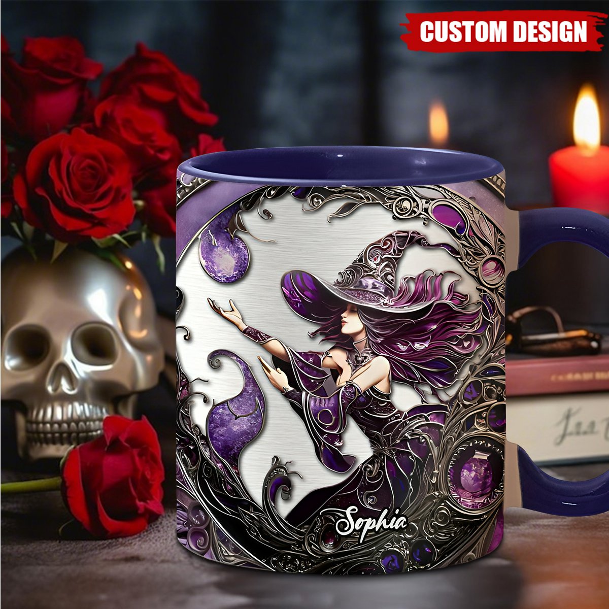 Beautiful Witch - Personalized Witch Accent Mug