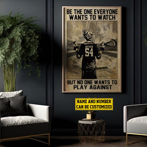 Personalized Lacrosse Player Poster - Gift For Lacrosse Lovers