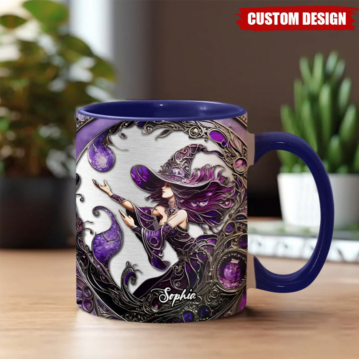 Beautiful Witch - Personalized Witch Accent Mug