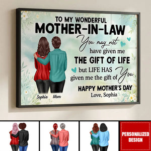 To My Mother-In-Law Happy Mother's Day-Personalized Poster