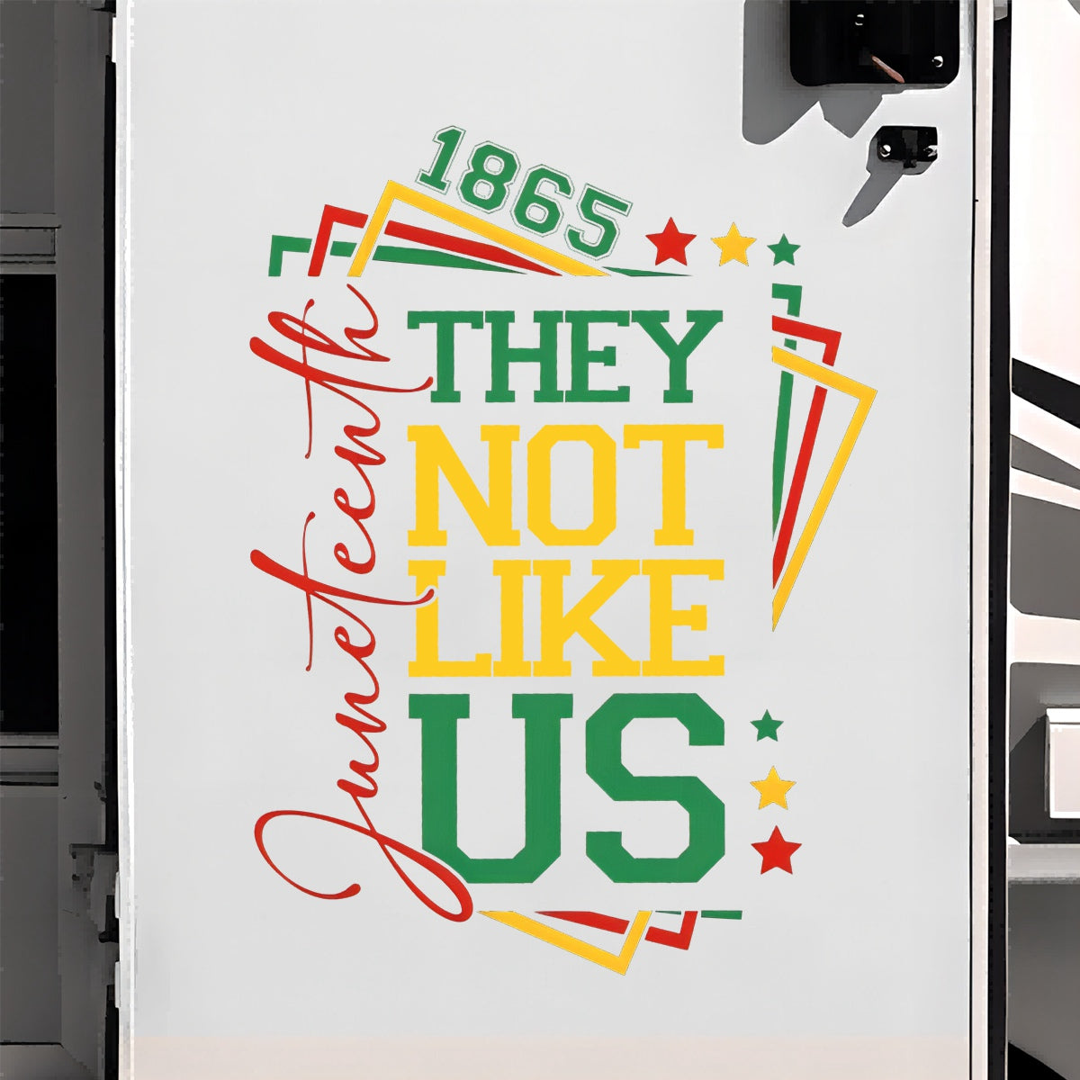 They Not Like Us-Afro Juneteenth Independence Day Car Decal