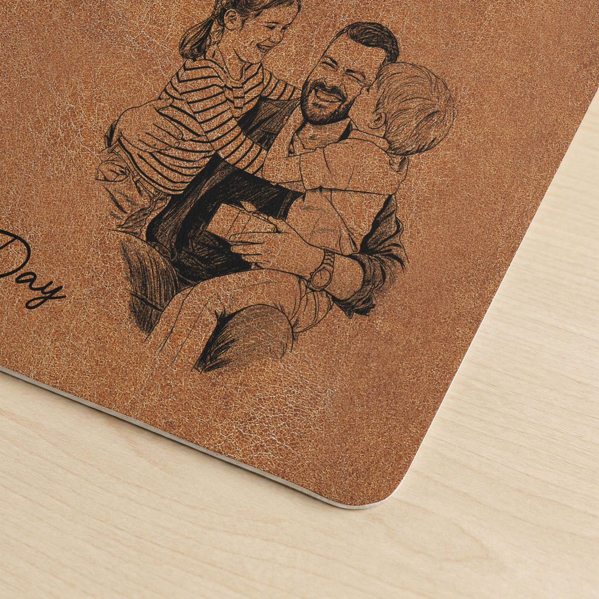 We Love You Personalized Desk Mat - Father's Day Gift For Husband, Dad