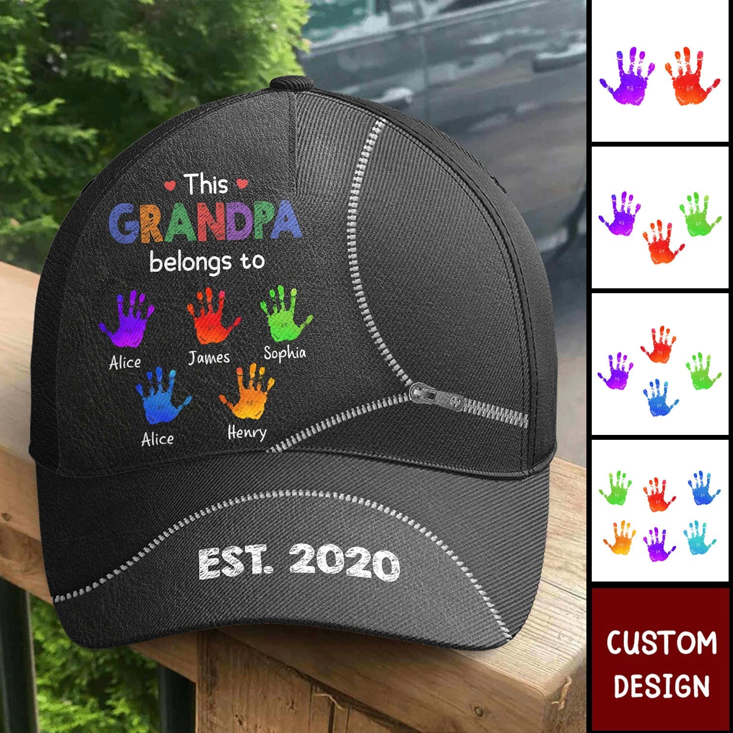 This Grandpa Belongs To - Personalized Classic Cap