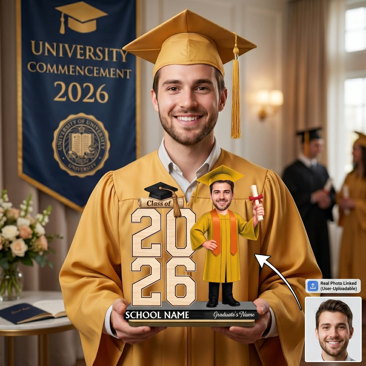 Class Of 2026 2027 Senior - Personalized Wooden Plaque - Graduation Gift For Graduates