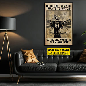 Personalized Lacrosse Player Poster - Gift For Lacrosse Lovers