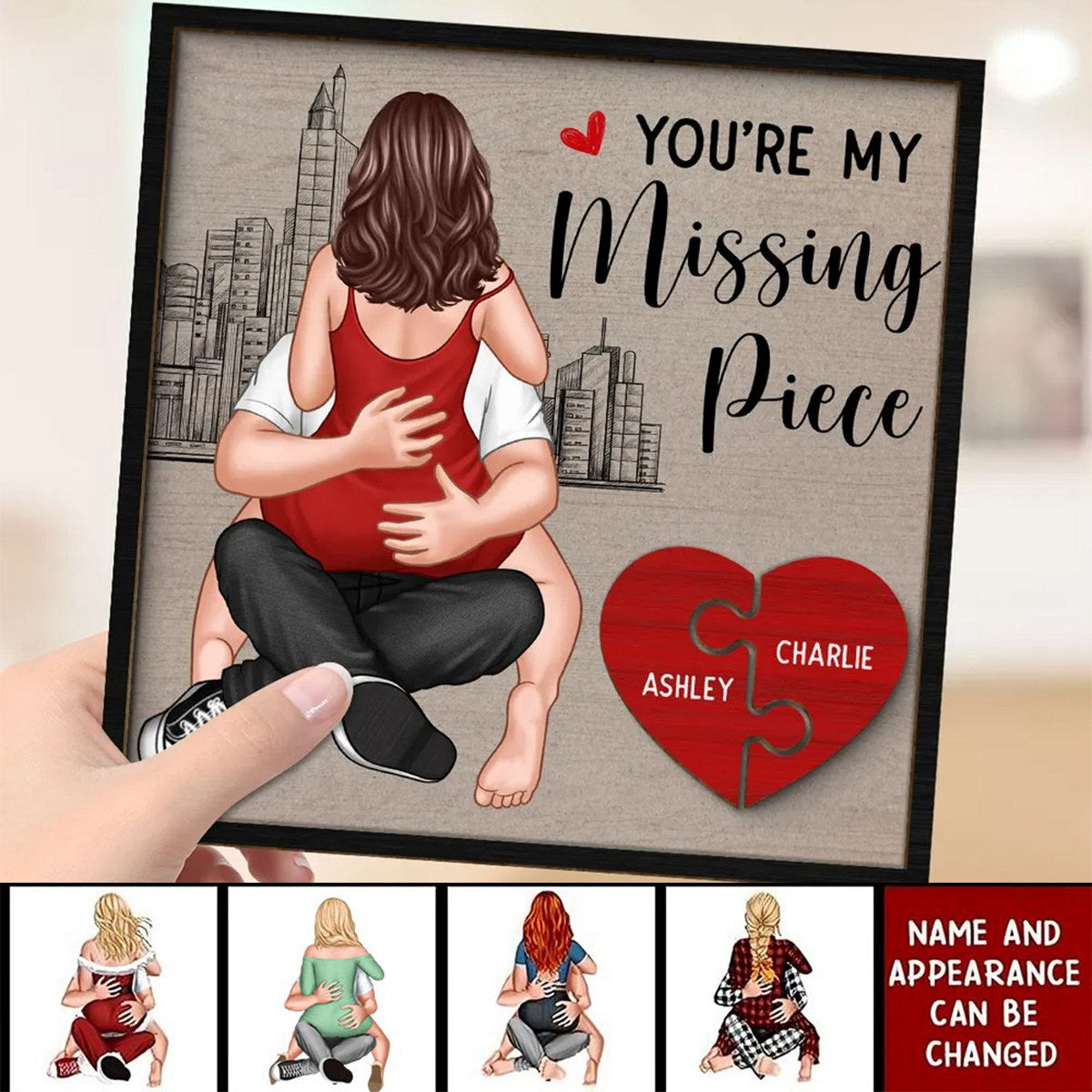 Couple You Are My Favorite Thing To Do Personalized 2-Layer Wooden Plaque