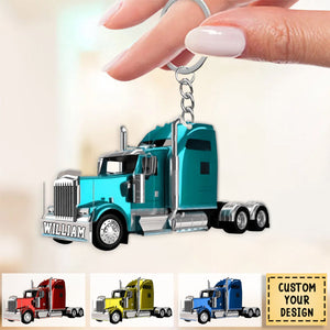 Luxury Truck Personalized Gift / Custom Trucker Ornament - Keychain