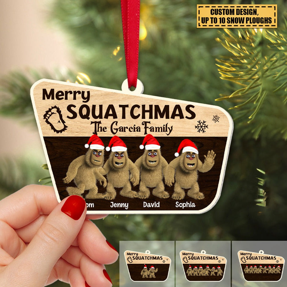 Family Gifts For Christmas Personalized Wooden Ornament